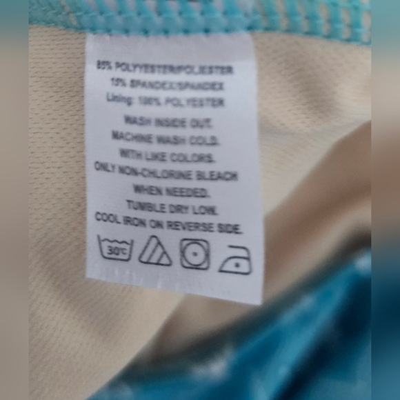 Cabana Life Aqua Tropical Sleeveless Unisuit UPF 50+ Swimsuit XL - Picture 4 of 4